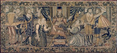 Tapestry Depicting the Sacrifice of Isaac by English School
